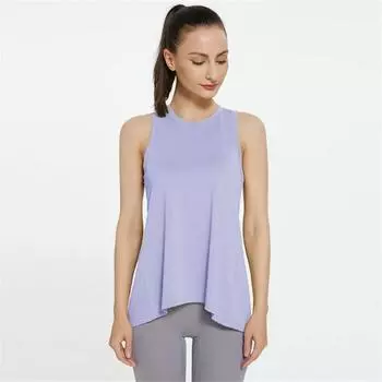 Gutashye, летний жилет для йоги для женщин, спортивные топы с вырезом сзади, сексуальный свитер без рукавов для девочек, одежда для тренировок в спортзале, мягкая мягк... S фиолетовый