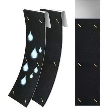 Gutter Noise Dampener- 2 Pack Rain Gutter Downspout Silencer Portable Silencer Insert Adjustable Drip Silencer- 3in S чёрный