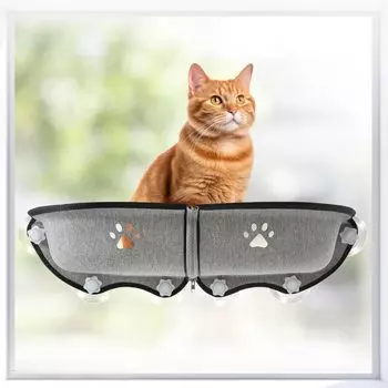 GUUSII Cat Cat Suction Cat Window Cat Window Cat Window Присоска Cat Window Pet Cat Cat Window Вентиляционное окно для грузоподъемности Приблизительно серый