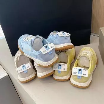 Guyun Shu Ballet lithe series~ Мягкая подошва из кожи 2024 года, новые спортивные кроссовки Forrest Gump для женщин, осень 35