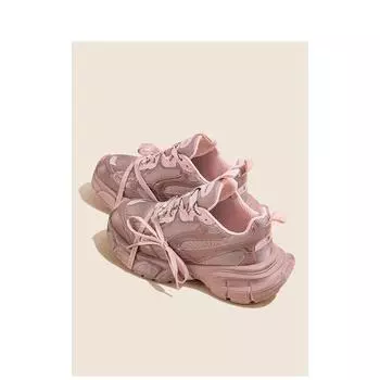 Guyun Shu Модные туфли для папы на платформе, женские 2025, легкие и универсальные, с серыми ремешками, увеличивающие рост, спортивная и повседневная обувь для женщин 35 серый