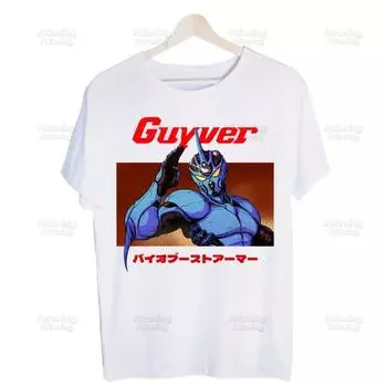 Guyver Bio Booster Armor Unisexga Аниме Harajuku Футболка унисекс с принтом унисекс футболка с коротким рукавом Повседневная футболка Топы унисекс