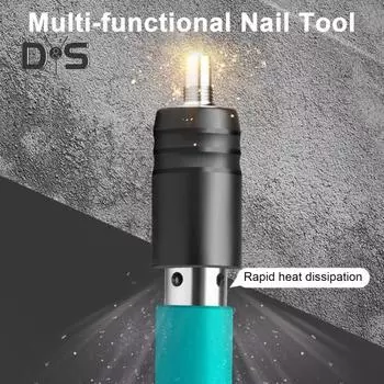 Гвоздезабивное устройство для настенного крепления, электроинструмент с эргономичной нескользящей ручкой, регулируемый ручной гвоздезабивной станок для бетона, бытовой деревообрабатывающий инструмент зелёный