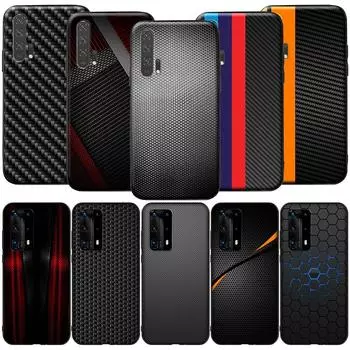 GX47 автомобильный силиконовый чехол из углеродного волокна с принтом для Huawei P9 P10 P20 P30 P40 Y6 2018 Y7 Y9 Lite Pro Max Prime Mini Huawei P9