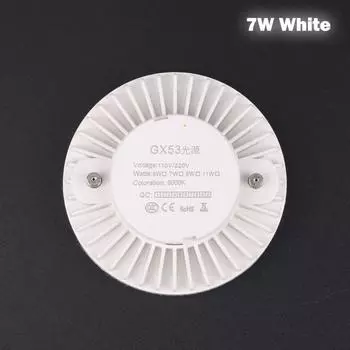 Gx53 Светодиодная лампа под освещением шкафа 5/7/9 Вт Свет для гардероба Светодиодный прожектор 7W