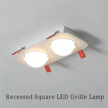 GX53 Встраиваемый светодиодный потолочный светильник 14 Вт/28 Вт/35 Вт DIY комбинированный сетчатый светильник для магазина одежды, гостиной, линейное точечное освещение, AC220V No Bulb