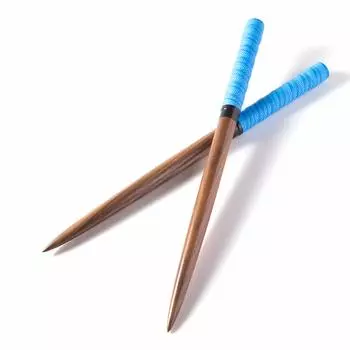 Gyakuscale Maibachi 38 см Carbide Wood Long Maibachi Nyoibo Bachi Long Maibachi Tapered Black Walnut Carbide Wood Long Bachi Длина 38 см Диаметр 2 см