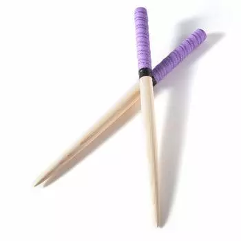 Gyakuscale Maibachi 38 см деревянная бита материал Длинная Maibachi Nyoibo Bachi Длинная Maibachi Taper Aodamo Деревянная бита материал Твердая древесина Уникальная текстура древесины Длинная фиолетовый
