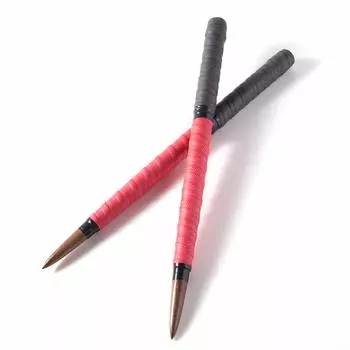 Gyakuscale Maibachi 38 см Карбидное дерево Двойная обертка Shinma Модифицированный Maibachi Черный орех Nyoibo Bachi Длинный Карбидное дерево Bachi Уникальная текстура древесины и