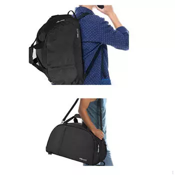 Спортивная сумка для мужчин, одежда для гольфа с отделением для обуви, большая, через плечо, черная, дорожная