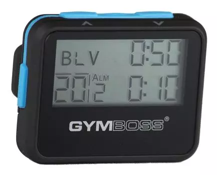 Gymboss Interval Timer and Stopwatch Soft Coat - Black/Blue