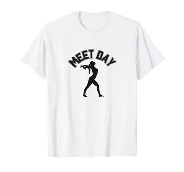 GYMNAST MEET DAY Гимнастика опорный прыжок перекладина бревно подарочная футболка белый