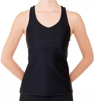 Gymnastics Rhythmic Gymnastics Practice Wear Sleeveless Premium Y Back Top Black M 7059 [Sasaki] (B)