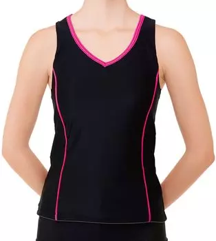 Gymnastics Rhythmic Gymnastics Practice Wear Sleeveless Y Back Top Passion Pink M 7057 [Sasaki] (PSP)