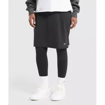 Gymshark 2 In 1 High Waisted Skirt leggIngs Black B1c3x Bb2j XS