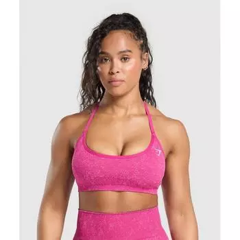 Gymshark AdapT Fleck T Back Bra Winning Pink Sour Pink B3c7v Kcqz XS