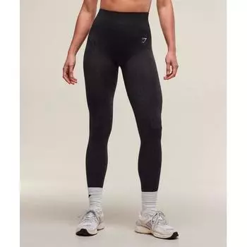 Gymshark Адапт X Whitney Animal бесшовные леггинсы асфальтово-серый черный B2c7u Gc8c XS