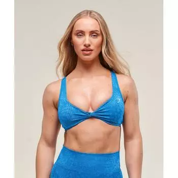 Gymshark Адаптировать X Уитни Животный Бесшовный Твист Передний Бюстгальтер Штанга Синий Нежный Синий B3b3g Udb9 XL