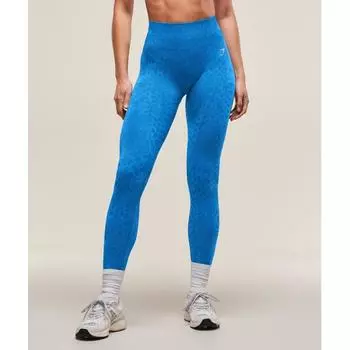 Gymshark Адаптировать X Whitney Animal бесшовные леггинсы штанга синий нежно-голубой B2c7u Udb7 XS