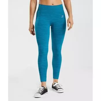 Gymshark Адаптируйте бесшовные леггинсы Marl Atlantic Blue Shark Blue B3a5z Ubss XS
