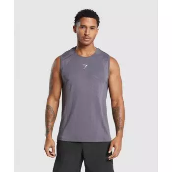 Gymshark Apex Seamless Tank Dark Grey Light Grey A5a5c Gchx S