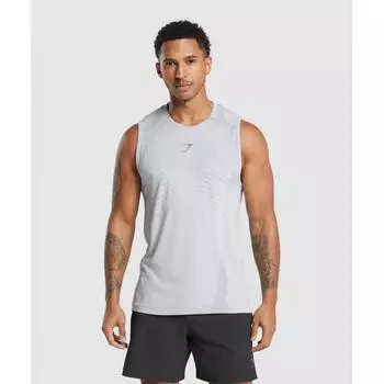 Gymshark Apex Seamless Tank Light Grey Medium Grey A5a5c Gchw 3XL