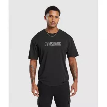 Gymshark Apollo Oversized T shirT Black A4a4o Bbbb XS