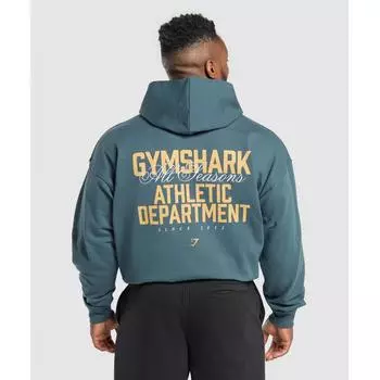 Gymshark Athletic Department Hoodie Cargo Blue A7a1k Uctp XS