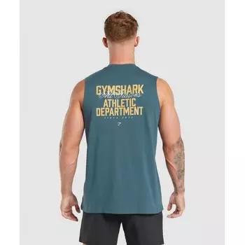 Gymshark Athletic Department Tank Cargo Blue A7a2c Uctp XS