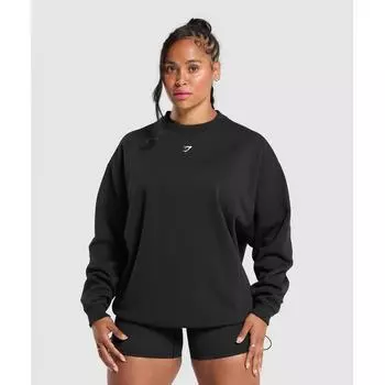 Gymshark Barbell Hearts Oversized Sweatshirt Black B2b1d Bb2j XS