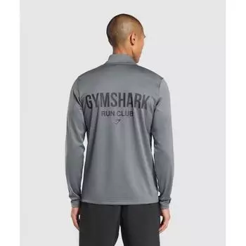 Gymshark Беговой отдел. 1 4 Zip Pitch Серый A2b2l Gb7q XS