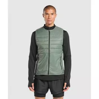 Gymshark Бегущий жилет Unit Green A7a4i Ecjf XS