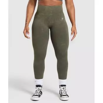 Gymshark Бесшовные леггинсы Gains Strength Green B9a1z Ec1p XS