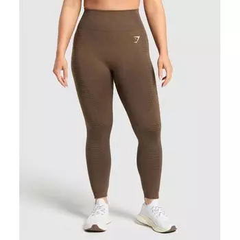Gymshark Бесшовные леггинсы Vital Espresso Marl B9a9o Nbfb XS