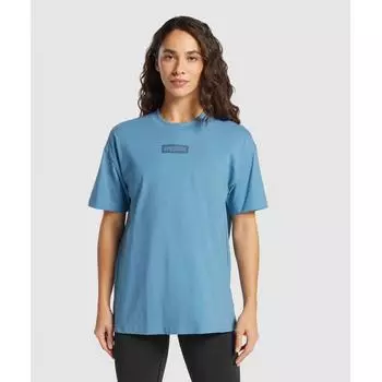 Gymshark Block Oversized T shirT Classic Blue B6a3z Udbr XS