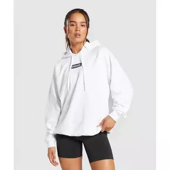 GYMSHARK Block Oversized Толстовка Белый Черный B6A3E WB86 XXL
