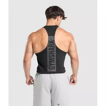 Gymshark Bold Stringer черный A1b7f Bb2j XS
