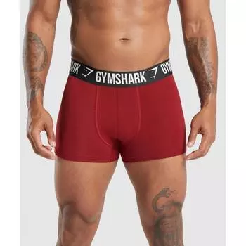 Gymshark Boxer Brief 3pk Utility Green Cargo Blue Reps Red A5a3w Ecv3 XS