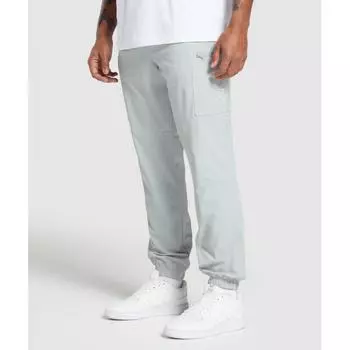 GYMSHARK Брюки-карго Rest Day Светло-серые A3A9O GB7K XS