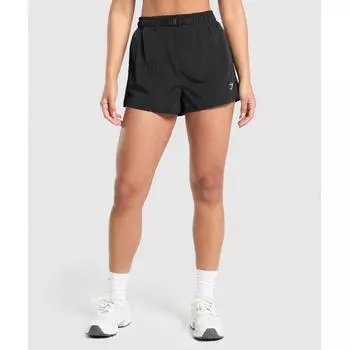 Gymshark Buckle Waisted Shorts Black B8a9u Bb2j XXS