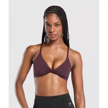 Gymshark Бюстгальтер-бралетт Twist Front Depth Purple B2b5w Pbzv XXS