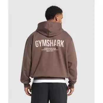 Gymshark Conditioning Club Hoodie Walnut Brown A2b2v Nccz XS
