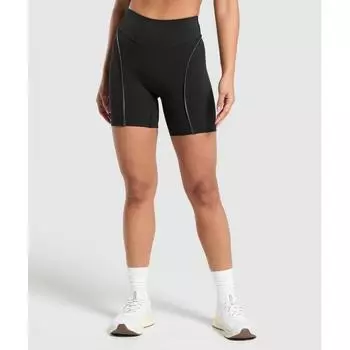 Gymshark Contour Shorts Black Metal Grey B6a8r Bcjh XXS