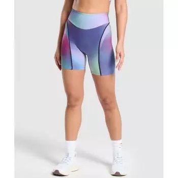 Gymshark Contour Shorts Mystic Lilac Black B6a8r Pbyy XS