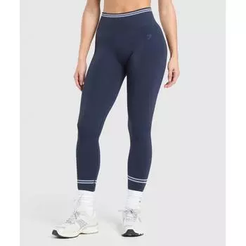 Gymshark Contrast Seamless Leggings Heavy Blue B2c1h Uctn