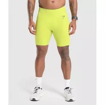 GYMSHARK Control базовый слой шорты Vivid Lime A3A2Y ECR6 XS
