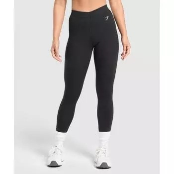 Gymshark Cotton Leggings Black B6a7q Bb2j XXS