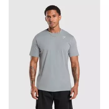 Gymshark CresT T shirT Denim Grey A1a3j Gcqs 3XL