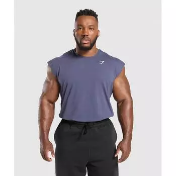 Gymshark Critical Cut Off Tank Weighted Purple A1a2s Pb7p XS