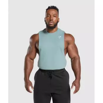 Gymshark Critical Drop Arm Tank Celeste Blue A1a2r Udbp XS